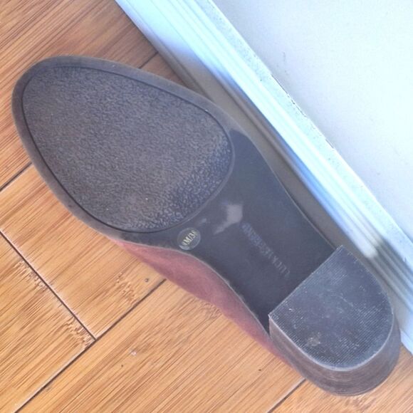 Lucky Brand Machiko Mule Slingback Stack Heeled Bootie Brown Leather size 8 / 38 - Picture 7 of 16